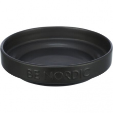 BE NORDIC keramická miska plytká, 0.3l / 16 cm, černá