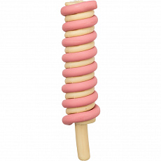 Ice Twister, nanuk spirála s kuřecími prsy [70], 40 g, růžová
