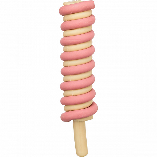 Ice Twister, nanuk spirála s kuřecími prsy [70], 40 g, růžová