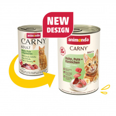 ANIMONDA konzerva CARNY Adult - kuře, krůta+králík 400g
