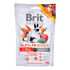 BRIT Animals Alfalfa Snack pro hlodavce - pochoutka pro králíky - 100 g