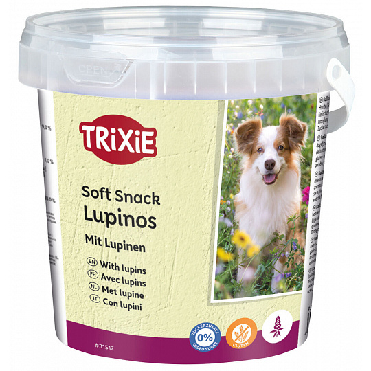 Soft Snack LUPINOS - bezlepkový snack, kyblík 500 g