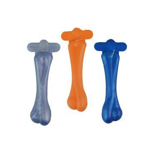 Hračka pes Kost plovací Vanilková malá 8cm SP