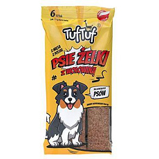Tuf Tuf Dog Želé prúžky s bravčovým mäsom 6ks