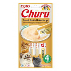 Churu Cat Tuna&Bonito Flakes Recipe 4x14g Churu Cat Tuna&Bonito Flakes Recipe 4x14g