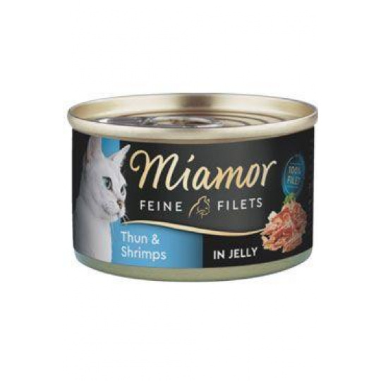 Miamor Cat Filet konzerva tuňák+krevety v želé 100g