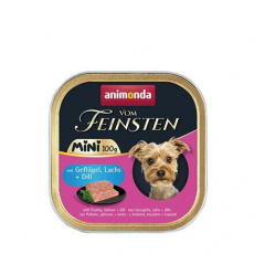 ANIMONDA paštika Vom Feinsten MINI - drůbeží, losos, kopr pro psy 100 g ANIMONDA paštika Vom Feinsten MINI - drůbeží, losos, kopr pro psy 100 g
