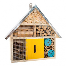 PetBuddy barevná vilka, hotel pro hmyz, 30 x 9 x 27.5 cm, borové dřevo PetBuddy barevná vilka, hotel pro hmyz, 30 x 9 x 27.5 cm, borové dřevo
