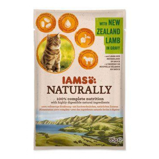Iams Cat Adult Naturally kapsa Lamb in gravy 85g