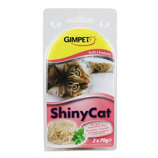 Gimpet ShinyCat konz. krab&kuřecí 2x70g