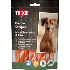 Premio CHICKEN CHEESE STRIPES - kuřecí pásky se sýrem 100g Premio CHICKEN CHEESE STRIPES - kuřecí pásky se sýrem 100g
