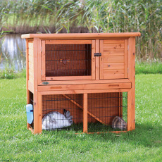 NATURA králíkárna s výběhem 104 x 97 x 52 cm, hnědá NATURA králíkárna s výběhem 104 x 97 x 52 cm, hnědá