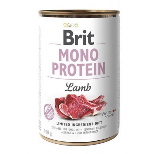 BRIT Mono Protein Lamb - vlhké krmivo pro psy - 400g