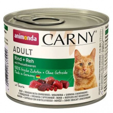 ANIMONDA konzerva CARNY Adult - hovězí,srnčí,brusinky 200g ANIMONDA konzerva CARNY Adult - hovězí,srnčí,brusinky 200g
