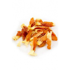 Pochoutka Králičí ucho obalené kuřecím masem 100g Pochoutka Králičí ucho obalené kuřecím masem 100g