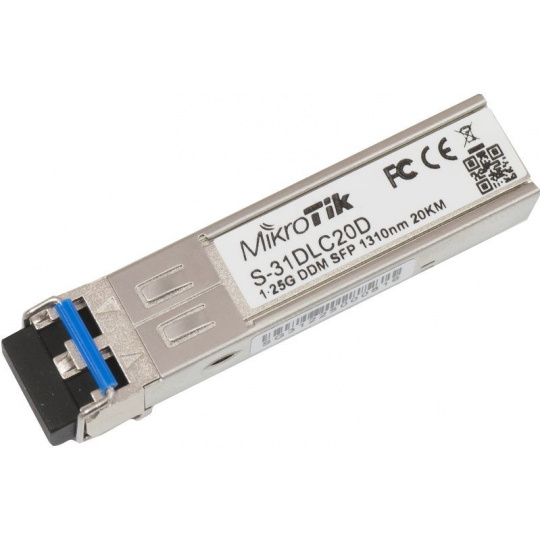 Mikrotik S-31DLC20D síťový transceiver modul 1250 Mbit/s SFP 1310 nm