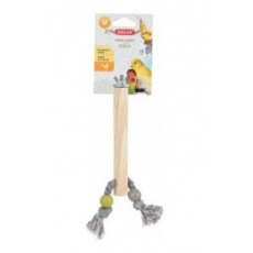 Bidlo pro ptáky dřevěné s lanem M 17cm Zolux Bidlo pro ptáky dřevěné s lanem M 17cm Zolux