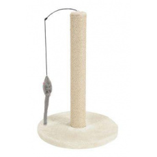 Škrabadlo sloupek s hračkou béžová 48cm Zolux Škrabadlo sloupek s hračkou béžová 48cm Zolux