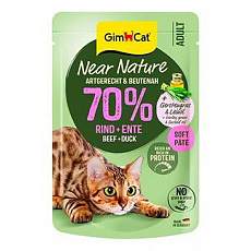 GimCat Near Nature kapsa hovězí&kachna 85g