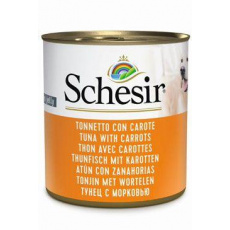 Schesir Dog konz. Adult tuňák/mrkev 285g Schesir Dog konz. Adult tuňák/mrkev 285g