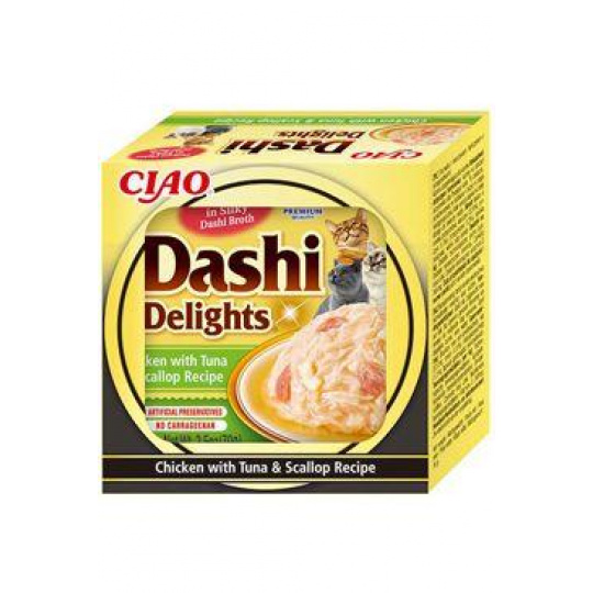 Churu Cat Dashi Delights Chicken with Tuna&Scallop 70g