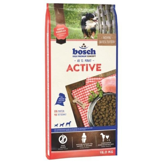 BOSCH Active - suché krmivo pro psy - 15 kg