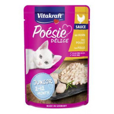 Vitakraft Cat Poésie Délice Sauce kapsa junior kuř.85g Vitakraft Cat Poésie Délice Sauce kapsa junior kuř.85g