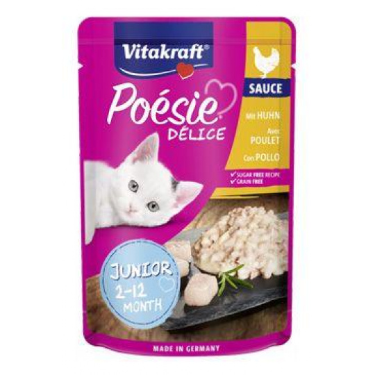 Vitakraft Cat Poésie Délice Sauce kapsa junior kuř.85g
