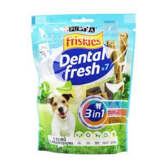 Friskies pochoutka pes DentalFresh 3v1 S/110g