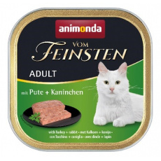 ANIMONDA Vom Feinsten Adult Turkey and rabbit - mokré krmivo pro kočky - 100g