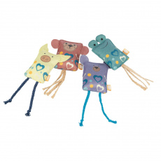 Hrací polštářek se zvířecím obličejem, šustící, 10 cm, polyester Hrací polštářek se zvířecím obličejem, šustící, 10 cm, polyester