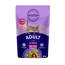 ARATON cat adult KAPSIČKA wet beef&chicken 85 g