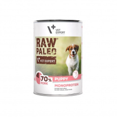 RAW PALEO Puppy Monoprotein Vepřové maso - mokré krmivo pro štěňata - 400 g