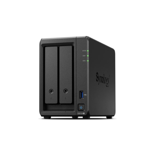 Synology DiskStation DS723+ úložný server NAS Tower Ryzen Embedded R1600 2 GB DDR4 DiskStation Manager Černá