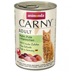 ANIMONDA konzerva CARNY Adult - kuře, krůta+králík 400g ANIMONDA konzerva CARNY Adult - kuře, krůta+králík 400g