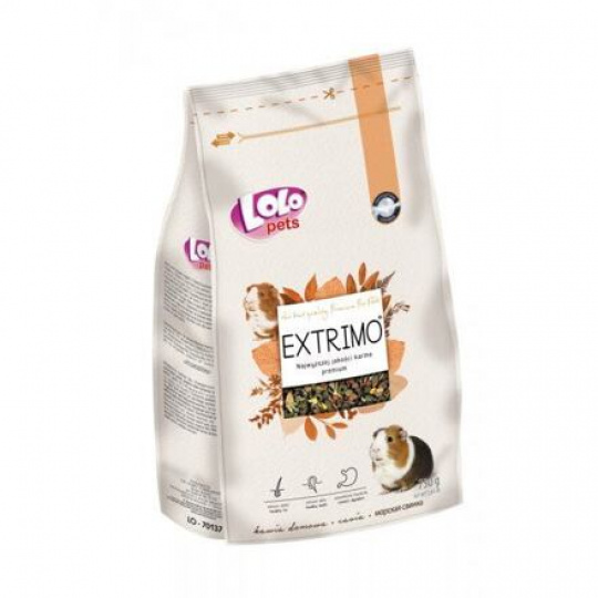 EXTRIMO kompletní krmivo pro morčata v sáčku se zipem 750 g