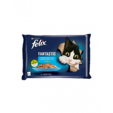 Nestlé FELIX Fantastic cat Multipack výber z rýb želé kapsička 4x85 g