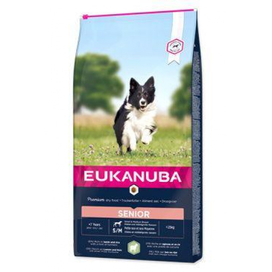 Eukanuba Dog Senior Small&Medium Lamb&Rice  12kg