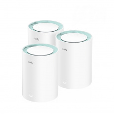 Cudy M1300 3-PACK Systém mesh Wi-Fi Dvoupásmový (2,4 GHz / 5 GHz) Wi-Fi 5 (802.11ac) Bílá 1 Vnitřní