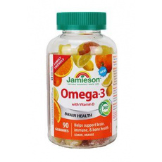 Jamieson Omega-3 Gummies želatinové pastilky 90ks Jamieson Omega-3 Gummies želatinové pastilky 90ks