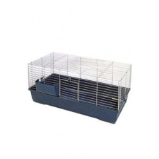 Klec Bunny Bungallow chrom skládaná modrá 120cm Klec Bunny Bungallow chrom skládaná modrá 120cm