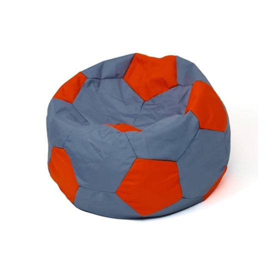 Fotbalová taška Sako pouffe šedo-červená L 80 cm