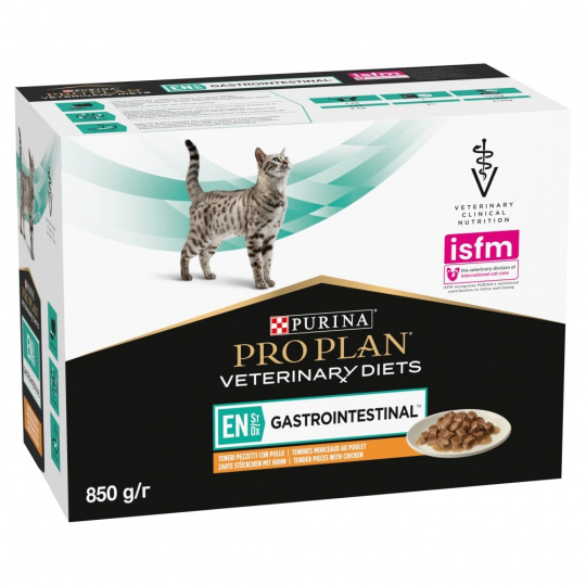 PURINA Pro Plan Veterinary Diets EN St/Ox Gastrointestinal - mokré krmivo pro kočky - 10 x 85g