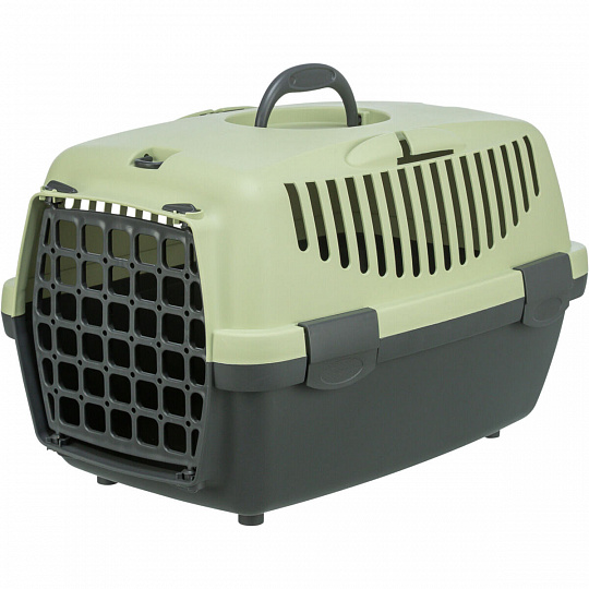 Transportní box CAPRI I, XS: 32x31x48cm (max. 6kg), tmavě šedá/pastelově zelená