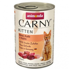 ANIMONDA konzerva CARNY Kitten - telecí + kuřecí + krůta 400g ANIMONDA konzerva CARNY Kitten - telecí + kuřecí + krůta 400g