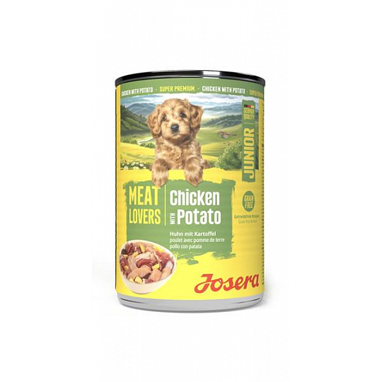 Josera konzerva Dog Meat Lovers Junior Menu Chicken NEW 400 g