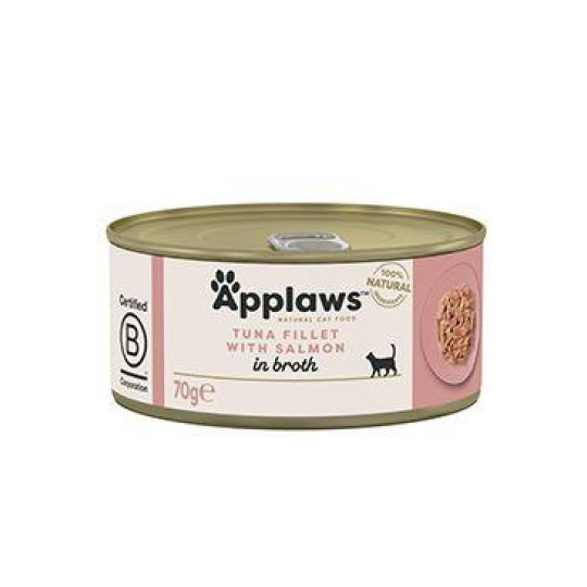 Applaws Cat konz. Adult Broth tuňák s lososem 70g