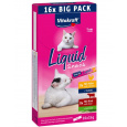 VITAKRAFT Cat Liquid-Snack with beef and chicken - pamlsek pro kočky - 16 x 15g