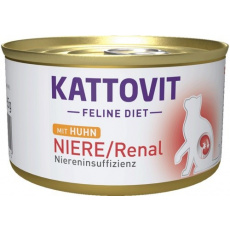 KATTOVIT Feline Diet Niere/Renal Chicken - mokré krmivo pro kočky - 185g