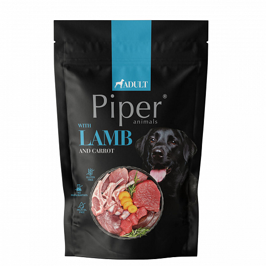 NEW PIPER s jehněčím a mrkví, kapsička pro psy 500 g